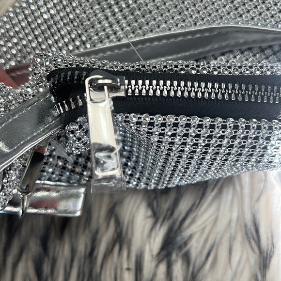 NWT Urban Expressions Rhinestone All Over 2 Strap All Evening Bag. - Picture 5 of 11